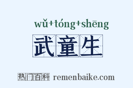 武童生是什么意思的图片